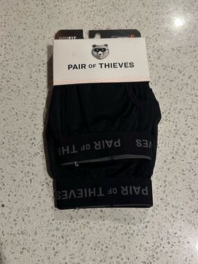 Pair of Thieves Men's Black Boxer Briefs - Comfortable Everyday Fit